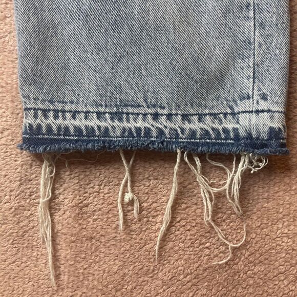 Levis Ribcage Womens Blue Medium Wash‎ Straight Leg Ankle Jeans Size 29 - Picture 6 of 13